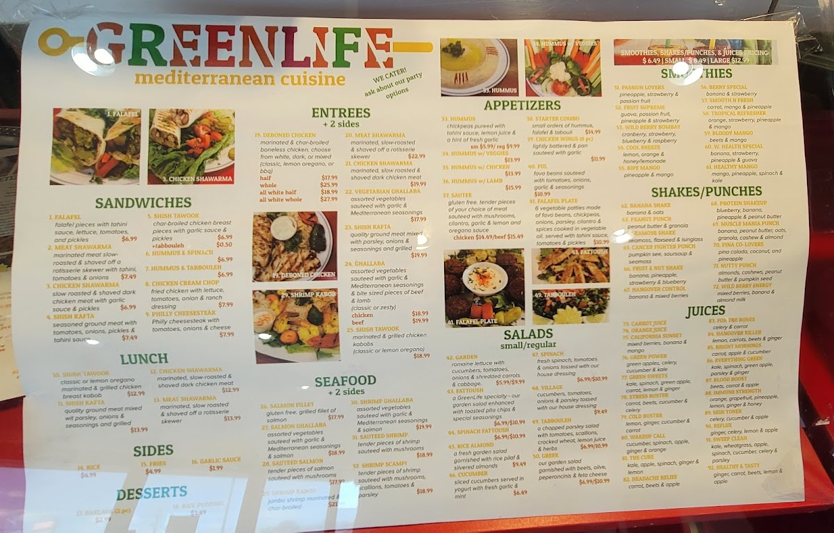 Menu Greenlife Smoothies And Salads-3