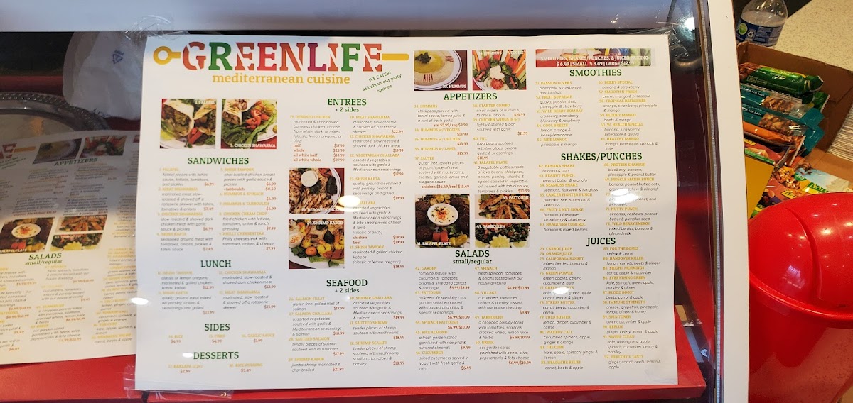 Menu Greenlife Smoothies And Salads-8